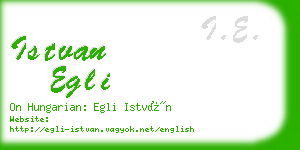 istvan egli business card